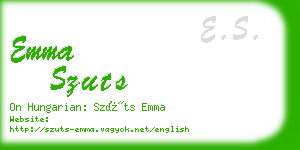 emma szuts business card